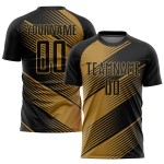Fußballtrikot Gold Sublimation Uniform Schwarz Old Custom Fußballtrikot Gold Sublimation Uniform Schwarz Old Custom