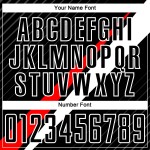 Fußball Sublimation Rot-Weiß Linien Jersey Schwarz Uniform Custom Diagonal Fußball Sublimation Rot-Weiß Linien Jersey Schwarz Uniform Custom Diagonal