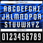 Uniform Weiß-Royal Schwarz Custom Jersey Sublimation Fußball