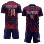 Creme Jersey Crimson Navy-City Uniform Fußball Custom Sublimation Creme Jersey Crimson Navy-City Uniform Fußball Custom Sublimation