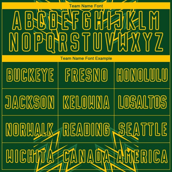 Fußball Jersey Custom Grün Sublimation Gelb Geometrische Formen Uniform Fußball Jersey Custom Grün Sublimation Gelb Geometrische Formen Uniform