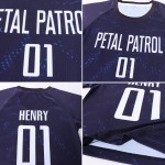 Weiß-Schwarz Lila Jersey Sublimation Fußball Dark Uniform Custom Weiß-Schwarz Lila Jersey Sublimation Fußball Dark Uniform Custom