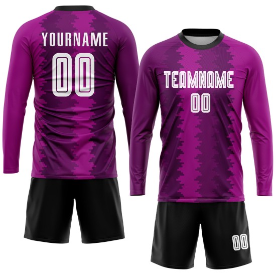Uniform Fußball Sublimation Weiß-Rosa Custom Lila Trikot Uniform Fußball Sublimation Weiß-Rosa Custom Lila Trikot