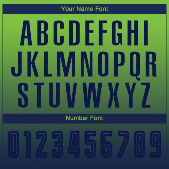 Benutzerdefinierte Fußball Navy Neon Grün Verblassen Lange Jersey Ärmel Sublimation Uniform Mode Benutzerdefinierte Fußball Navy Neon Grün Verblassen Lange Jersey Ärmel Sublimation Uniform Mode