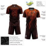 Orange Custom Jersey Sublimation Uniform Braun Fußball Orange Custom Jersey Sublimation Uniform Braun Fußball