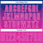 Pink-Weiß Deep Royal Jersey Custom Uniform Fußball Sublimation Pink-Weiß Deep Royal Jersey Custom Uniform Fußball Sublimation