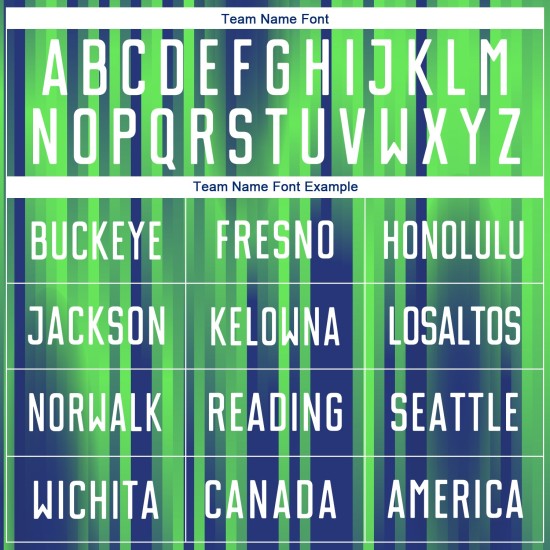 Grün Weiß-Royal Sublimation Custom Jersey Uniform Neon Fußball Grün Weiß-Royal Sublimation Custom Jersey Uniform Neon Fußball