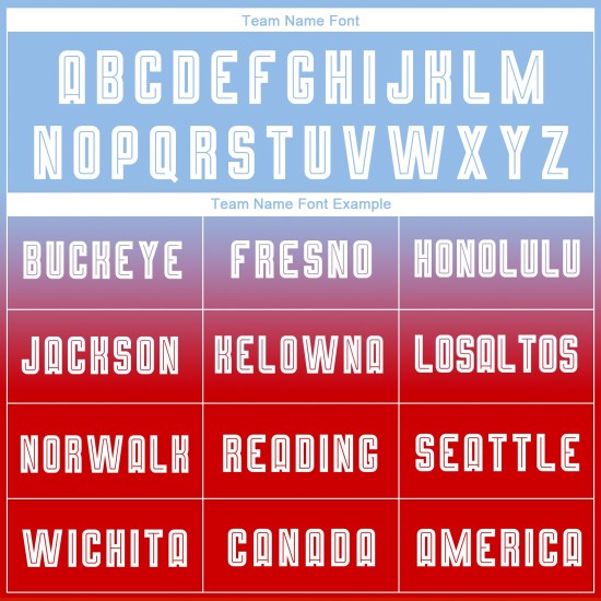 Ärmel Sublimation Fußball Blau Verblassen Lange Mode Licht Uniform Custom Jersey Weiß-Rot