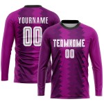 Uniform Fußball Sublimation Weiß-Rosa Custom Lila Trikot Uniform Fußball Sublimation Weiß-Rosa Custom Lila Trikot