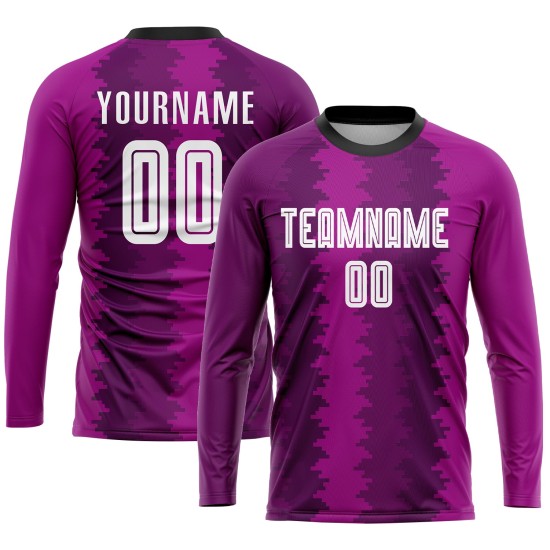 Uniform Fußball Sublimation Weiß-Rosa Custom Lila Trikot Uniform Fußball Sublimation Weiß-Rosa Custom Lila Trikot