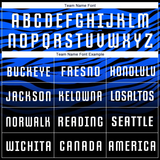 Uniform Weiß-Royal Schwarz Custom Jersey Sublimation Fußball