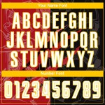 Weiß Rot-Gelb Scratch Uniform Sublimation Custom Jersey Muster Graffiti Fußball Schwarz Weiß Rot-Gelb Scratch Uniform Sublimation Custom Jersey Muster Graffiti Fußball Schwarz