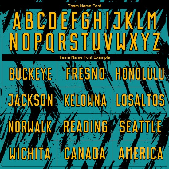 Schwarz Teal Custom Gold Uniform Fußball Sublimation Jersey Schwarz Teal Custom Gold Uniform Fußball Sublimation Jersey