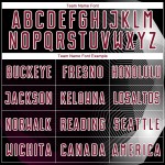 Geometrische benutzerdefinierte schwarze Sublimation Fußball Linien Uniform Jersey Crimson-Weiß