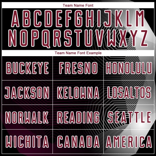 Geometrische benutzerdefinierte schwarze Sublimation Fußball Linien Uniform Jersey Crimson-Weiß