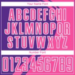 Sublimationslinien Lila-Weiß Fußball Rosa Uniform Curve Custom Jersey