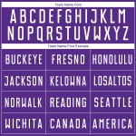 Sublimationsuniform, geometrisches weißes Fußball-Form-Lila-Custom-Trikot Sublimationsuniform, geometrisches weißes Fußball-Form-Lila-Custom-Trikot