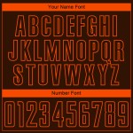 Orange Custom Jersey Sublimation Uniform Braun Fußball Orange Custom Jersey Sublimation Uniform Braun Fußball