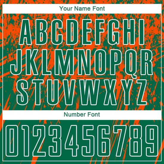 Jersey Kelly Sublimation Custom Orange-Weiß Fußball Grün Uniform Jersey Kelly Sublimation Custom Orange-Weiß Fußball Grün Uniform