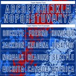 Royal Custom Sublimation Fußballuniform Blau Rot-Licht Tropfendes Trikot Splatter Art