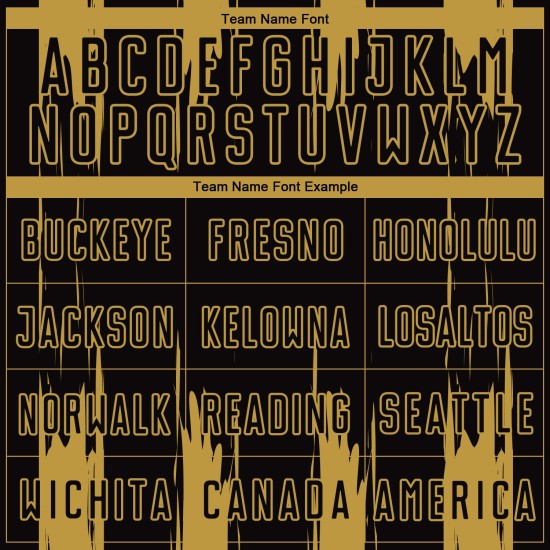 Schwarz Gold Uniform Custom Jersey Fußball Alte Streifen Sublimation Abstrakt Schwarz Gold Uniform Custom Jersey Fußball Alte Streifen Sublimation Abstrakt