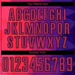 Lila Fußball Formen Rot-Schwarz Jersey Uniform Geometrische Sublimation Custom Lila Fußball Formen Rot-Schwarz Jersey Uniform Geometrische Sublimation Custom