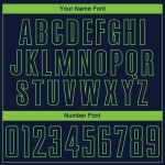 Marineblaues grünes Trikot, Uniform, Sublimation, Fußball, Neon, benutzerdefinierte Marineblaues grünes Trikot, Uniform, Sublimation, Fußball, Neon, benutzerdefinierte