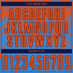 Benutzerdefinierte Orange-Navy Uniform Sublimation Blau Jersey Fußball Pulver Benutzerdefinierte Orange-Navy Uniform Sublimation Blau Jersey Fußball Pulver