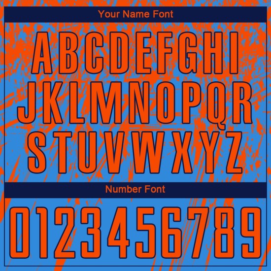 Benutzerdefinierte Orange-Navy Uniform Sublimation Blau Jersey Fußball Pulver Benutzerdefinierte Orange-Navy Uniform Sublimation Blau Jersey Fußball Pulver