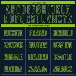 Mode Grün Benutzerdefinierte Neon Sublimation Jersey Verblassen Nadelstreifen Navy Uniform