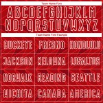 Trikot Uniform Weiß Benutzerdefinierte Rot Fußball Sublimation