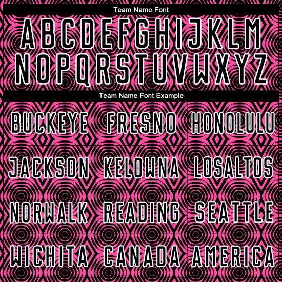 Formen Jersey Custom Fußball Geometrische Sublimation Rosa Schwarz-Weiß Uniform Formen Jersey Custom Fußball Geometrische Sublimation Rosa Schwarz-Weiß Uniform