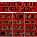 Rot Fußball Sublimation Custom Jersey Uniform Gold Schwarz-Old