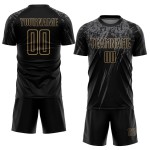 Gold-Grau Schwarz Jersey Fußball Sublimation Alte Custom Uniform Gold-Grau Schwarz Jersey Fußball Sublimation Alte Custom Uniform
