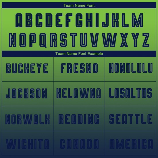 Benutzerdefinierte Fußball Navy Neon Grün Verblassen Lange Jersey Ärmel Sublimation Uniform Mode Benutzerdefinierte Fußball Navy Neon Grün Verblassen Lange Jersey Ärmel Sublimation Uniform Mode