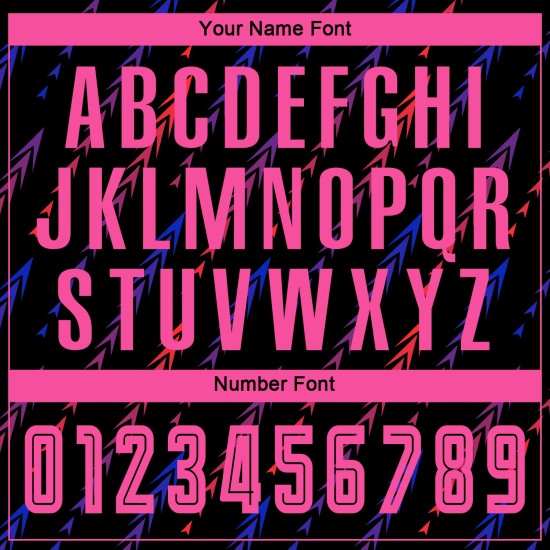 Pink-Orange Custom Sublimation Fußball Jersey Schwarze Uniform