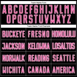 Mode Custom Fußball Split Pink-Weiß Jersey Uniform Schwarz Sublimation Mode Custom Fußball Split Pink-Weiß Jersey Uniform Schwarz Sublimation