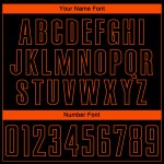 Fußball Schwarz Jersey Orange Uniform Sublimation Custom Fußball Schwarz Jersey Orange Uniform Sublimation Custom