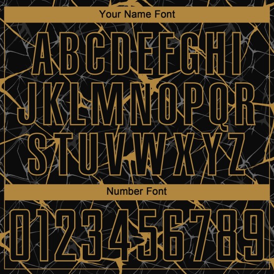 Benutzerdefinierte Fußball alte schwarze Trikot Sublimation Gold Uniform