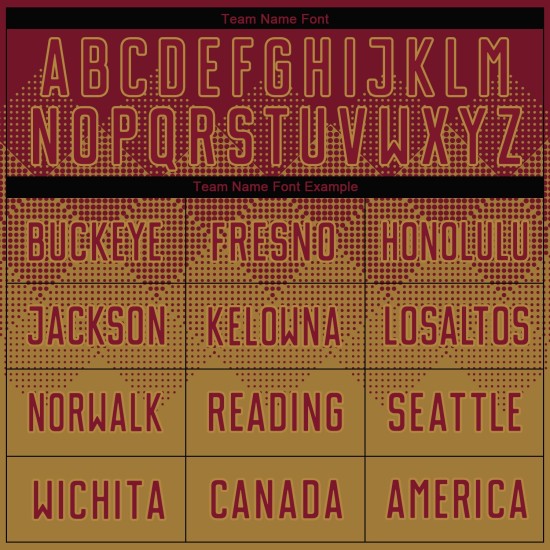 Gold Jersey Custom Fußball Sublimation Alte Crimson Uniform Gold Jersey Custom Fußball Sublimation Alte Crimson Uniform