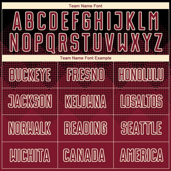 Crimson-Creme Jersey Sublimation Fußball Schwarz Custom Uniform Crimson-Creme Jersey Sublimation Fußball Schwarz Custom Uniform