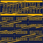 Linien Gelb Sublimation Uniform Jersey Navy Custom Fußball Linien Gelb Sublimation Uniform Jersey Navy Custom Fußball