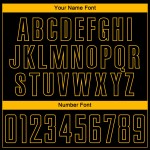 Uniform Custom Gold Sublimation Fußball Jersey Schwarz Nadelstreifen Verblassen Mode Uniform Custom Gold Sublimation Fußball Jersey Schwarz Nadelstreifen Verblassen Mode