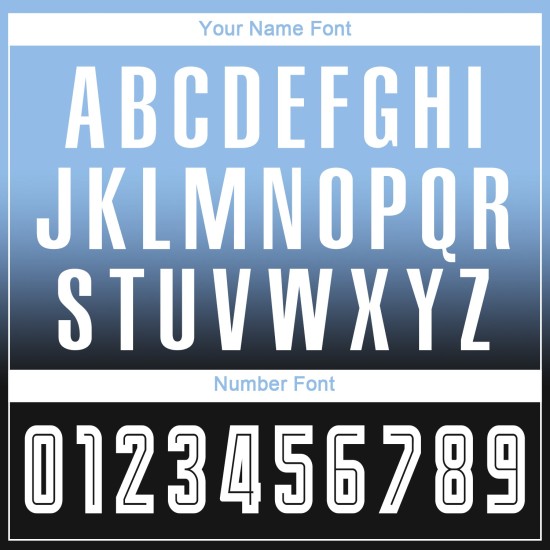 Blaue Fußballuniform Lange Sublimation Fashion Jersey Fade Light Weiß-Schwarz Custom Sleeve Blaue Fußballuniform Lange Sublimation Fashion Jersey Fade Light Weiß-Schwarz Custom Sleeve