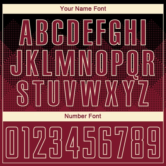 Crimson-Creme Jersey Sublimation Fußball Schwarz Custom Uniform Crimson-Creme Jersey Sublimation Fußball Schwarz Custom Uniform