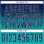 Marineblau-Weiß Fußballuniform Benutzerdefinierte Sublimation Jersey Aqua Marineblau-Weiß Fußballuniform Benutzerdefinierte Sublimation Jersey Aqua