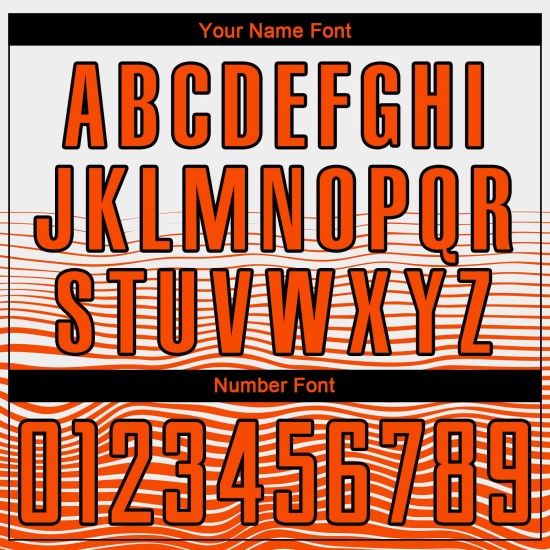 Jersey Sublimation Uniform Weiß Custom Line Gradient Orange-Schwarz Fußball Jersey Sublimation Uniform Weiß Custom Line Gradient Orange-Schwarz Fußball