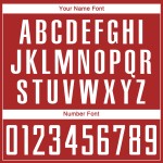 Uniform Custom Jersey Sublimation Weiß Fußball Rot