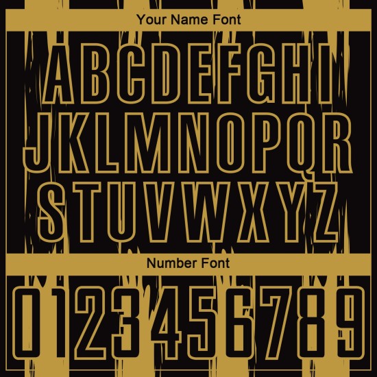 Schwarz Gold Uniform Custom Jersey Fußball Alte Streifen Sublimation Abstrakt Schwarz Gold Uniform Custom Jersey Fußball Alte Streifen Sublimation Abstrakt