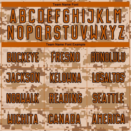 Fußball zu orange-braun Uniform Service Camo Sublimation Texas Salute Custom Jersey Fußball zu orange-braun Uniform Service Camo Sublimation Texas Salute Custom Jersey